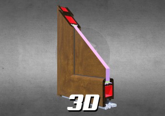 miniatura 3d drzwi PVC